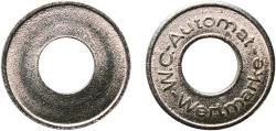 World Coins - Germany Federal Republic ND Token - WC Automat Wertmarke Steel 3.54g UNC