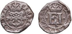 World Coins - Spain Kingdom of Navarre Spanish states 1619 P A 4 Cornados - Felipe III Copper Pamplona Mint 5.27g VF Cal 734