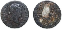 World Coins - Spain Kingdom 1831 2 Maravedis - Fernando VII (Segovia mint) Copper Segovia Mint 2.32g VF KM 487