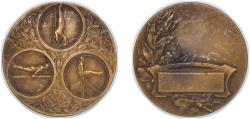 World Coins - France Republic ND Medal - Physical education Bronze 33.05g AU