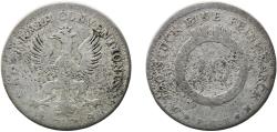 World Coins - Germany Free imperial city of Frankfurt Holy Roman Empire 1778 G PCB N 10 Kreuzer Silver 3.57g F  KM 250.2 JuF 897
