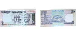 World Coins - India Republic 2009 100 Rupees (Dated Reverse, no Rupee Symbol) Paper UNC P 98