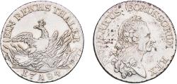 World Coins - Germany Kingdom of Prussia German states 1784 A 1 Reichsthaler - Friedrich II Silver (.750) (3347496) 22.17g XF  KM 332 Olding FR 70, 86, 111 Schön DM 151 Neumann Baltic 505 v.Sch