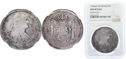 World Coins - Mexico Spanish colony 1798 FM 8 Reales - Charles IV Silver (.903) 27.07g NGC FINE KM 109