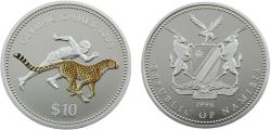 World Coins - Namibia Republic 1996 10 Dollars Olympic Games 1996