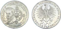 World Coins - Germany Federal republic 1992 D 10 Deutsche Mark 150th anniversary Order Pour-le-Merité