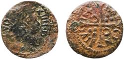 World Coins - Spain Principality of Catalonia Spanish states 17th Century Denier - Louis XIII Copper 0.49g VF