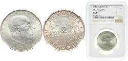 World Coins - Austria First Republic 1933 2 Schillings (Ignaz Seipel) Silver (.640) Vienna Mint (400000) 12g NGC MS 64  KM 2849 Schön 52
