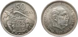 World Coins - Spain Nationalist Government 1957 