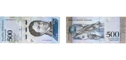 World Coins - Venezuela Bolivarian Republic 2017 500 Bolívares Paper UNC P 94 NCV bbcv500bsf