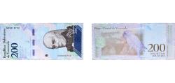 World Coins - Venezuela Bolivarian Republic 2018 200 Bolívares Paper UNC P 107 NCV bbcv200bss