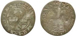 World Coins - Germany Duchy of Cleves Holy Roman Empire 1612 1 Stüber - Albert Frederick and Philip Louis Silver Emmerich Mint 1.32g VF  KM 16