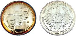 World Coins - Germany Federal republic 1989 Medal 40Jahre BRD Heus Adenauer Schumacher