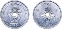 World Coins - Laos People’s Democratic Republic 1952 20 Cents - Sisavang Vong Aluminium (3000000) 2.24g UNC KM 5 Schön 2