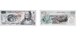 World Coins - Mexico United Mexican States 1971 5 Pesos Paper AU P 62