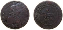 World Coins - Germany Archbishopric of Mainz Holy Roman Empire 1795 S-IA ½ Kreutzer - Friedrich Karl Joseph von Erthal Copper 3.6g VF KM 403