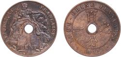 World Coins - French Indochina French colony 1922 A 1 Cent Bronze (95% Copper, 4% Tin, 1% Zinc) Monnaie de Paris (8850117) 5.03g AU KM 12 Schön 16 Lec 101