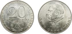 World Coins - Germany German Democratic Republic Democratic republic 1973 A 20 Mark (Otto Grotewohl) Nickel brass Berlin Mint (2534724) 15.03g UNC  KM 47 Schön 45 J 1548 AKS 29