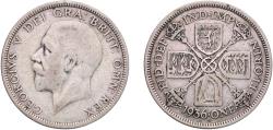 World Coins - Great Britain United Kingdom United Kingdom 1936 1 Florin - George V (3rd issue) Silver (.500) Royal Mint (Tower Hill) (9897400) 11.06g VF  KM 834 Sp 4038