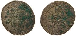 World Coins - France Kingdom 1552 Douzain - Henri II (2nd type) Billon (Ag .292) 2.6g AU Dy royales 1001