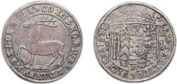 World Coins - Germany County of Stolberg-Wernigerode Holy Roman Empire 1673 IB ⅓ Thaler - Ernest and Louis Christian Silver 9.28g XF KM 31