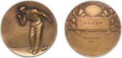 World Coins - France Fourth Republic 1948 Medal - Pentecôte Bronze 61.32g AU