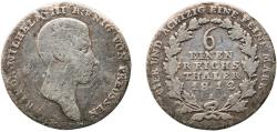 World Coins - Germany Kingdom of Prussia German states 1812 A ⅙ Reichsthaler - Friedrich Wilhelm III Silver (.52083) Berlin Mint (19570380) 4.84g F  AKS 24 Old/Mue 2 110, 116, 122, 125 KM 385 N