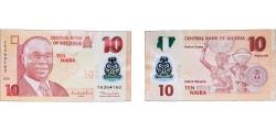 World Coins - Nigeria 2010 10 Naira Polymer UNC P 39