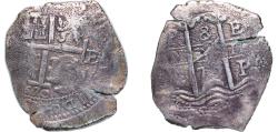 World Coins - Bolivia Spanish colony 1670 PE 8 Reales - Charles II Double date Silver (.931) Potosi Mint 23.17g VF KM 26