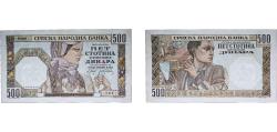 World Coins - Serbia German occupation 1941 500 Dinara Paper XF  P 27