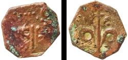 World Coins - Spain Kingdom of Valencia Spanish states 15th - 17th Centuries Denier Copper Valencia Mint 0.72g F
