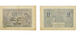 World Coins - Romania Kingdom 1915 1 Leu Paper VF  P 17 MBR 19