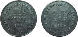 World Coins - France Provence-Alpes-Côte d'Azur, Region of Third Republic ND(1918) 10 Centimes (Provence Region) Zinc 4.78g UNC  Élie mon 10.2