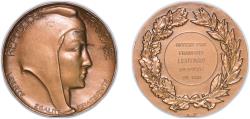 World Coins - France Republic ND Medal - Offert par François Léotard député du Var Bronze 75.95g UNC