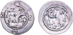 Ancient Coins - Persian Empires Sasanian Empire 531 - 579 AR Drachm - Khusru I Silver (.900) 3.37g VF