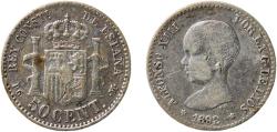 World Coins - Spain Kingdom 1892 