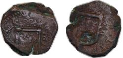 World Coins - Spain Kingdom 1621 MD 8 Maravedis - Felipe III Copper Madrid Mint 7.3g VF KM9.4