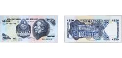 World Coins - Uruguay Oriental Republic of Uruguay 1988 - 1989 50 Nuevos pesos Paper (11000000) UNC P 61A Rot C 21F Rot C 21G