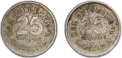 World Coins - Spain ND (1932-1947) Token - Bar Automatic S/A de Barcelona Copper-nickel 6.83g XF