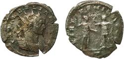 Ancient Coins - Rome Roman Empire 270 - 275 T BI Antoninianus - Aurelianus (VIRT MILITVM) Billon Rome Mint 3.45g VF  RIC V.1 56 OCRE ric.5.aur.56