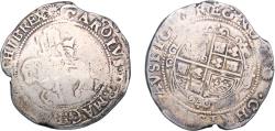 World Coins - Great Britain England Kingdom 1645 - 1648 Half ½ Crown - Charles I (Under Parliament) Silver (.925) Royal Mint 14.62g F Sp 2780 KM 124