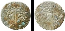 World Coins - Spain Kingdom of Valencia 1213 - 1276 Dinero - Jaime I Billon Valencia Mint 0.72g VF  Cru 314