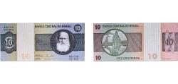 World Coins - Brazil Federative Republic of Brazil 1970 10 Cruzeiros (2nd Edition; 1st Type) Paper (631600000) UNC P 193 AI Notes C137 AI Notes C138 AI Notes C139 AI Notes C140 AI Notes C141