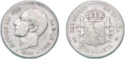 World Coins - Spain Kingdom 1885 