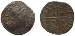 World Coins - France Bishopric of Metz 16th Century Bugne - Robert of Lenoncourt (4-star issue) Silver 0.7g VF Flon 751