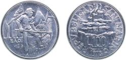 World Coins - San Marino Republic 1978 100 Lire (FAO) Acmonital Rome Mint (875000) 7.96g UNC KM 82