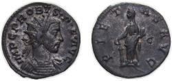 Ancient Coins - Rome Roman Empire 276 - 282 BL Antoninianus - Probus (PIAETAS AVG; Pietas) Silver Lugdunum, Gaul Mint 4.4g AU RIC V.2 120 OCRE ric.5.pro.120