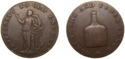 World Coins - Great Britain United Kingdom ND (1795-1797) ½ Penny (Norfolk - Norwich / R. Dinmore) Copper 10.45g VF DH 24 Atkins 25