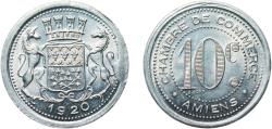World Coins - Third Republic 1920 10 Centimes (Amiens) Aluminium 1.33g UNC Élie mon 10.1