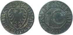 World Coins - Germany Dortmund (notgeld), City of Second Empire 1917 10 Pfennig - Dortmund Zinc L. Chr. Lauer Mint (350000) 2.66g VF  Funck 103.2 Men05 5488.7 Men18 6862.8